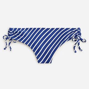 NWT J. Crew ruched side-tie swim short in waypoint stripe combo